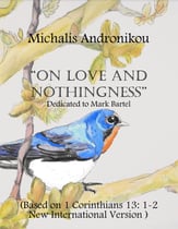 On Love and Nothingness SATB choral sheet music cover
